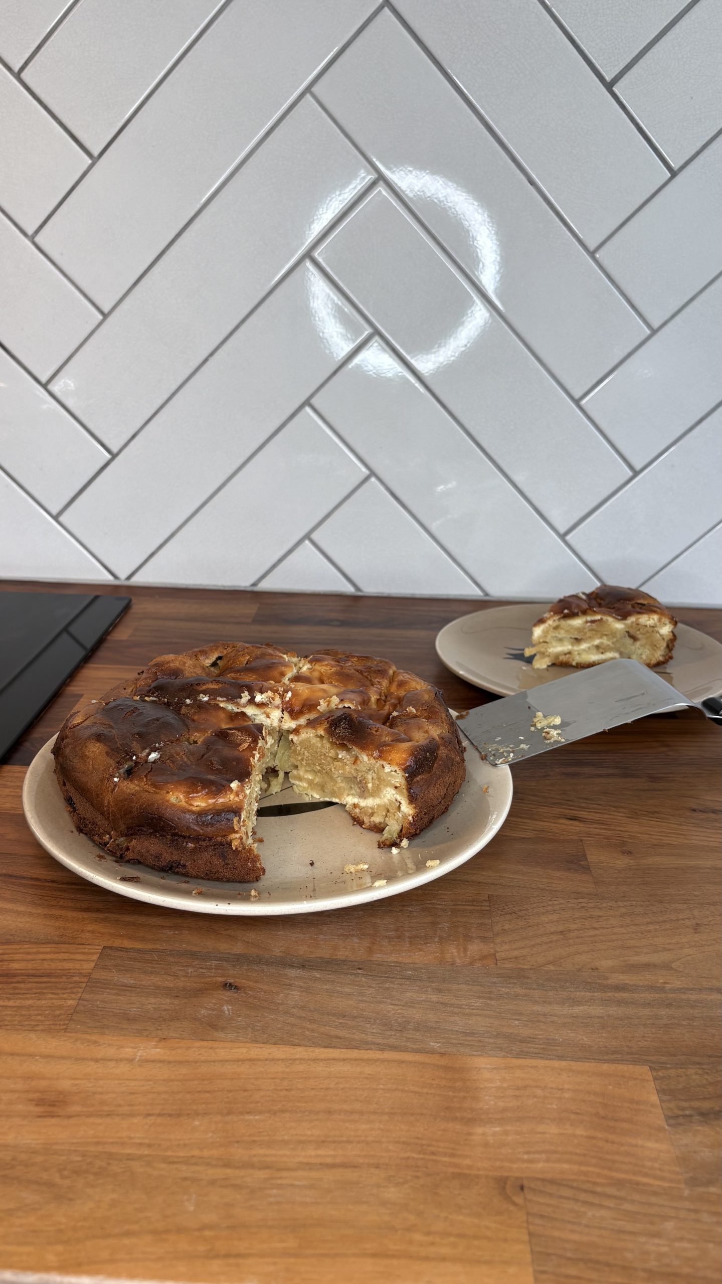 Cheesecake à la pêche